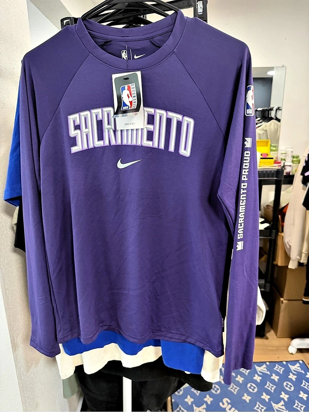 Nike Sacramento Kings Nike Youth Legend On-Court Practice Long Sleeve T-Shirt